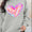 Valentine’s Day Heart Round Neck Drop Shoulder Sweatshirt