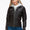 YMI Removable Faux Layered Multi-Pocket Jacket with Fuzzy Hood