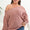 Plus Size One Shoulder Beaded Sweater