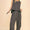 Davi & Dani Drawstring Hem Round Neck Tank and Pants Set