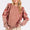 Mittoshop Ruffled Mineral Washed Round Neck Long Sleeve Sweatshirt