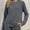 Shiny Round Neck Long Sleeve Sweatshirt