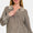 Zenana Washed Half Button Long Sleeve Sweater