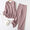 Slit V-Neck Long Sleeve Top and Pants Sweater Set