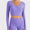 Millennia Ruched Cropped Long Sleeve Sports Top