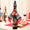 Christmas Hat and Scarf Wine Bottle Decoration