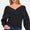 Zenana Cross Wrap Rib Long Sleeve Sweater
