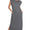 French Terry Sleeveless Round Neck Midi Dress