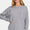 Zenana Full Size Contrast Stitching Brushed Ribbed Hacci Knit Top