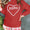 XOXO Heart Round Neck Dropped Shoulder Sweatshirt