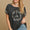 Umgee Peace Applique Round Neck French Terry Top