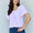 Ninexis Keep Me Close Square Neck Short Sleeve Blouse in Lavender