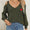 Cable-Knit Heart V-Neck Sweater