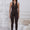 Half Zip Wide Strap Active Jumpsuit