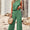 Devine Buttoned Round Neck Tank and Wide Leg Pants Set