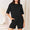 Basic Bae Bamboo Full Size Round Neck Drop Shoulder T-Shirt and Shorts Set