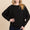 BOMBOM Drop Shoulder Long Sleeve Knit Top