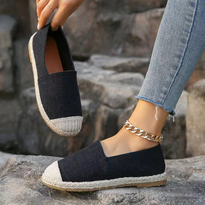 Round Toe Flat Slip-Ons