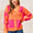 Angel Wings Woven Right Checkered V-Neck Dropped Shoulder Cardigan