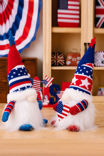 2-Piece Independence Day Knit Decor Gnomes