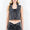 American Bazi Zip Up Washed Crop Denim Vest