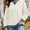 Lovelet Contrast Round Neck Long Sleeve Sweatshirt