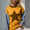 Double Take Full Size Star Pattern Raw Edge Long Sleeve Sweater