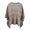 Round Neck Fringe Detail Sleeve Poncho