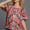 Umgee Full Size Abstract Print Smocked Square Neck Puff Sleeve Blouse