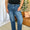 Full Size High Rise Tummy Control Wide Leg Jeans