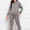 Drop Shoulder Long Sleeve Hoodie and Pants Set