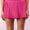 Pleated Activewear Skirt with Shorts Inside In Pink