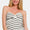 Zenana Twisted Sweetheart Neck Striped Tube Top