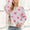 ADORA Heart Round Neck Drop Shoulder Sweater