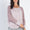 Cherish Apparel Round Neck Long Sleeve Contrast Top