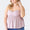 Zenobia Plus Size Frill Smocked Floral Sweetheart Neck Cami