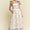 Denim Binding Detail Smocking Summer Maxi Dress