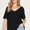 Basic Bae Full Size Bamboo Slit V-Neck Short Sleeve T-Shirt