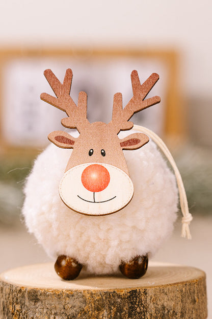 4-Pack Christmas Sherpa Reindeer Hanging Widgets