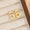 18K Gold-Plated Bubble Letter Stud Earrings