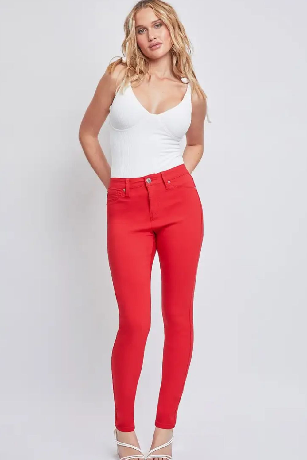 Full Size Hyper stretch Mid-Rise Skinny Jeans