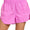 Windbreaker Smocked Waistband Running Shorts In Pink 