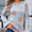 Angel Wings Flower Round Neck Dropped Shoulder Sweater