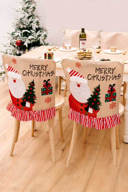 2-Pack Christmas Snowman Chair Covers