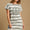 Umgee Peace Applique Striped Short Sleeve Mini Dress