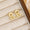 18K Gold-Plated Bubble Letter Stud Earrings