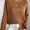 Pearl Detail Round Neck Long Sleeve Sweater