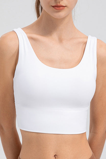 Scoop Neck Wide Strap Active Tank