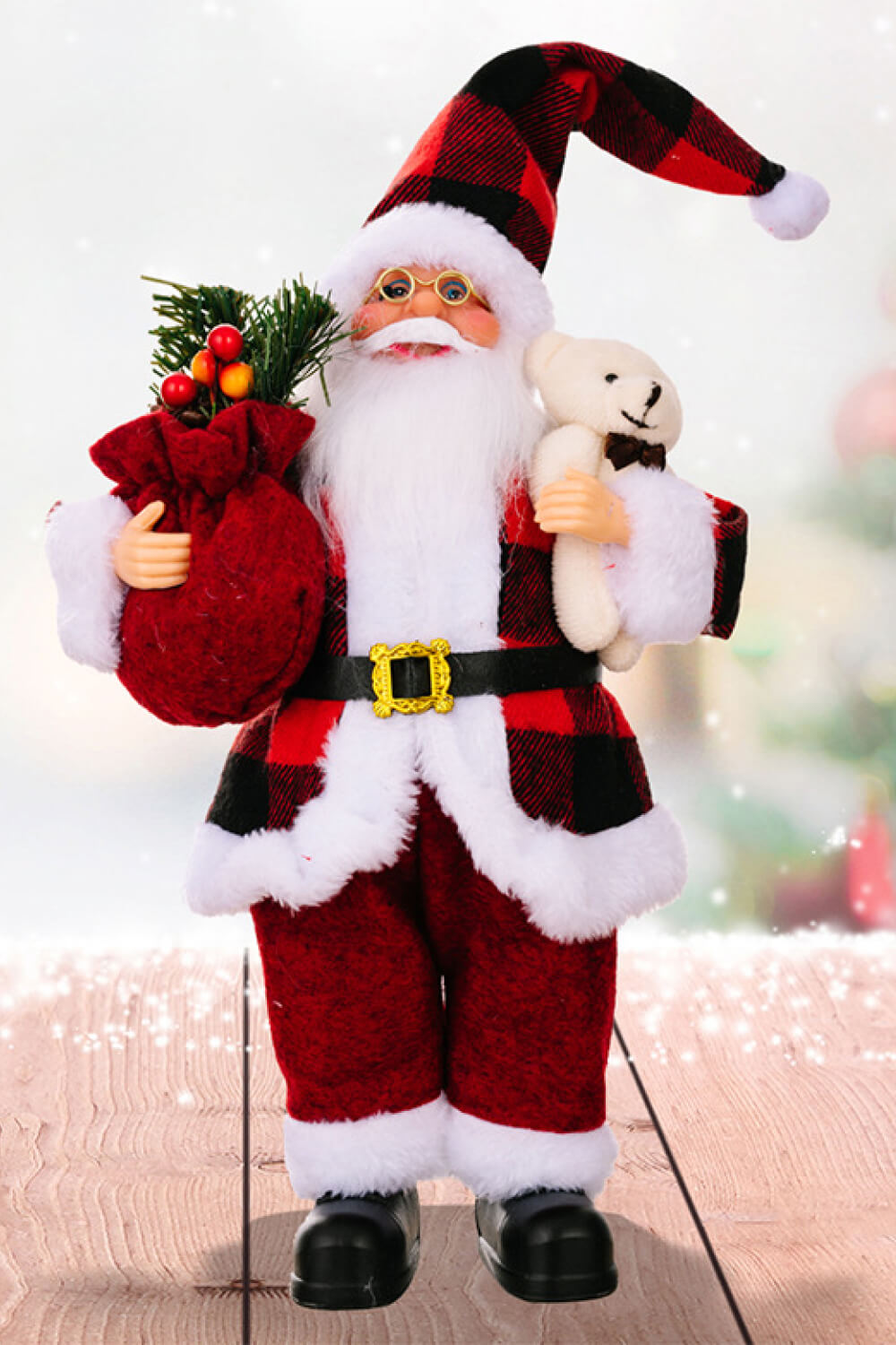 Christmas Standing Santa Claus Figure