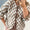 Double Take Tied Checkered Dropped Shoulder Flounce Sleeve Cardigan